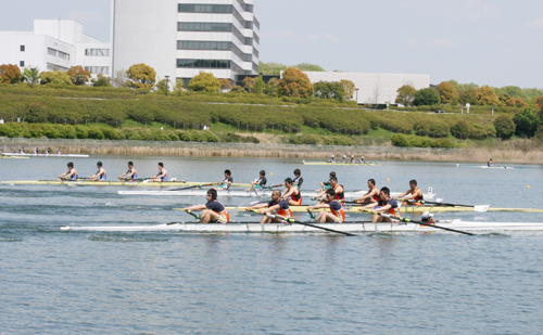 5位入賞を収めた中日本レガッタ男子舵付フォアの決勝