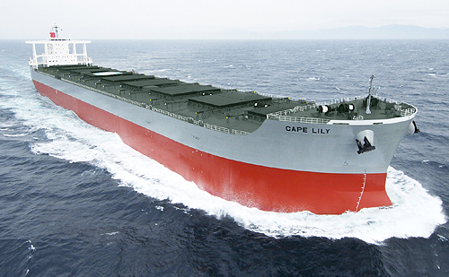 新造船建造2000隻目となった「CAPE LILY」